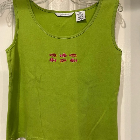 Natalie & Me Petites Weekend. Jacket & Tank Top. Lime Green size PL worn once - Picture 14 of 15